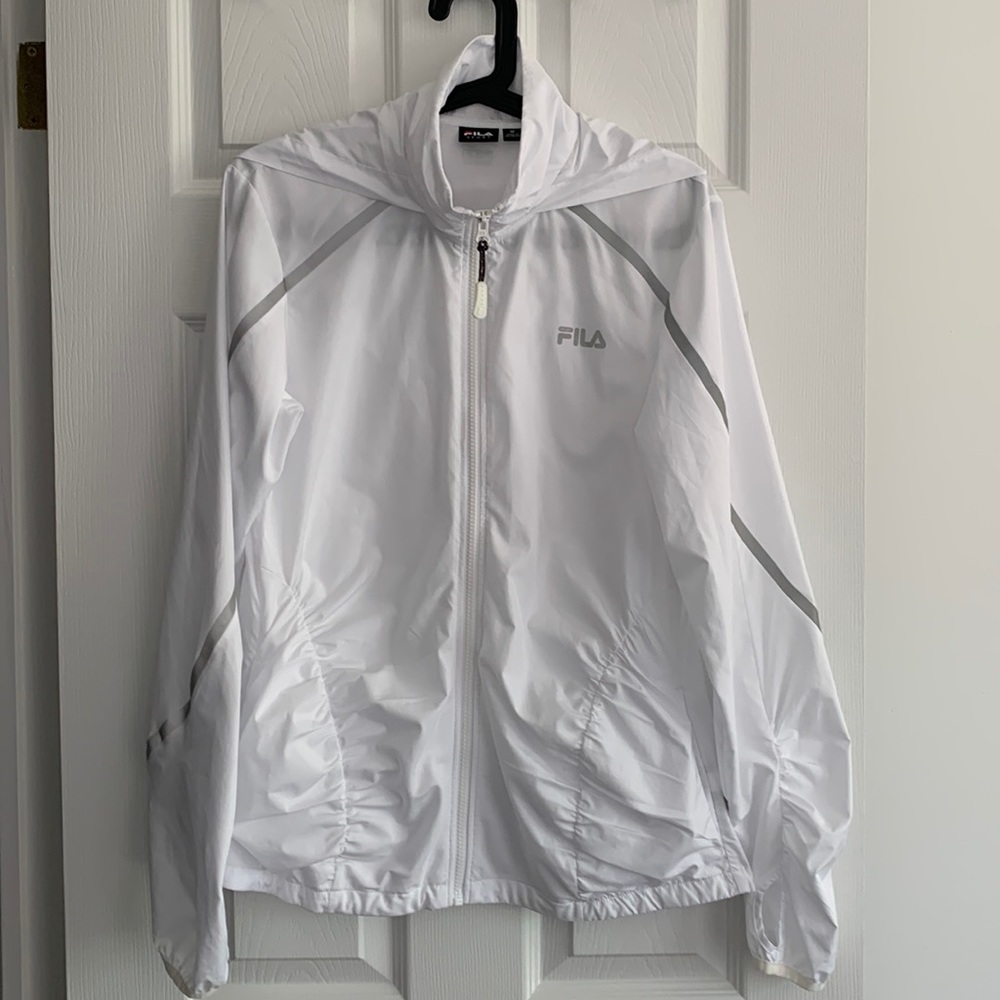 FILA SPORT HOODED WINDBREAKER SIZE MEDIUM